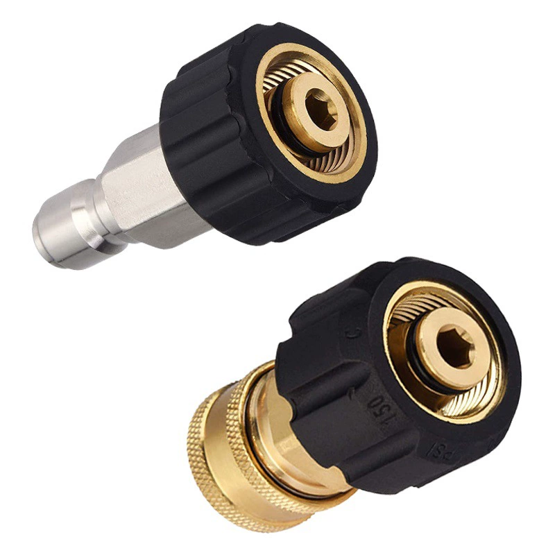 Трансграничный оптовый очиститель высокого давления 3/8 медный Соединительный костюм M22-14 адаптер быстроразъемный соединитель водопроводной трубы