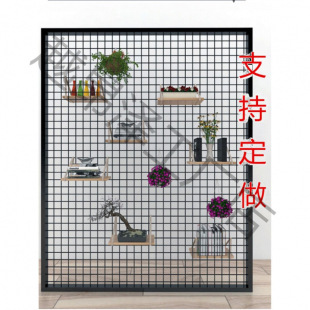 Decorative Iron Mesh Grid Background Wall Industrial Style Wire Mesh Partition Iron Grid Ceiling Iron Mesh Floor-Standing Wall