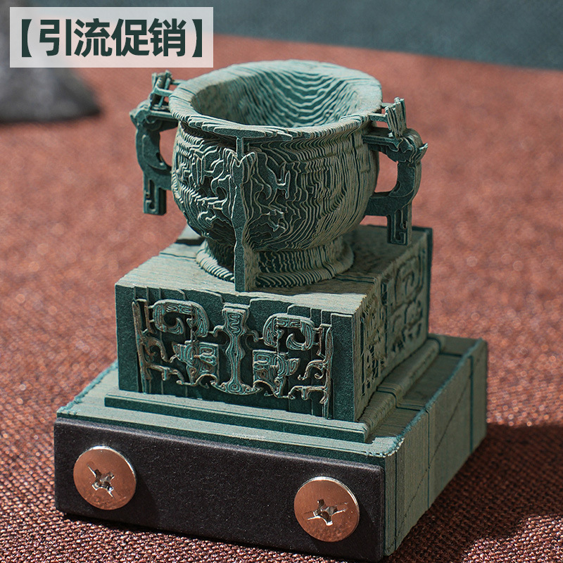 [Promoción de drenaje] Papel de nota tridimensional en 3D, notas adhesivas raspadas a mano, talla de papel creativo, estilo retro lindo y de alto valor