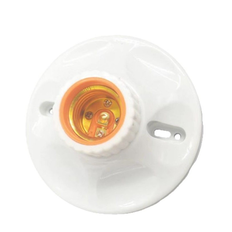 E27 portalámparas de boca de tornillo portalámparas de cerámica tipo techo de ingeniería casa bombilla led portalámparas impermeables con rosca portalámparas de baquelita