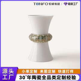 驼峰陶瓷新中式铜尊趣味茶杯定制陶瓷工艺品博物馆旅游景区文创IP