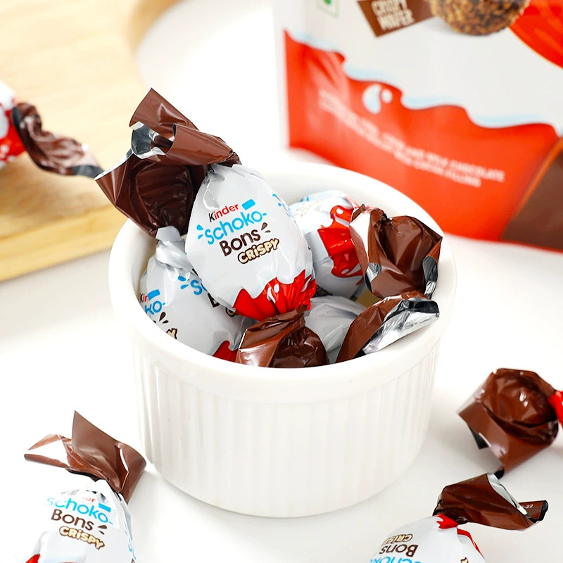 [Индия импорт Kinder кенда шоколадные шарики с какао сливкой и вафелькой хрустящие шарики конфета маленькая закуска]