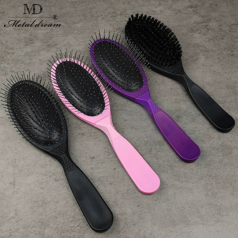 MD Расческа с ручкой на воздушной подушке легкая длинношерстная расческа для ухода за собаками и кошками короткая щетина Ручка расческа красота домашних животных