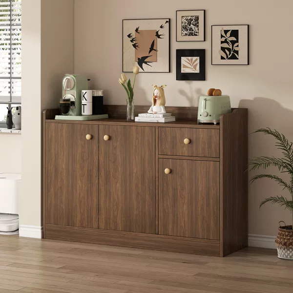 Modern Sideboard Against the Wall, Living Room Cupboard, Multi-Functional Large-Capacity Simple Storage Cabinet, Modern Integrated Storage Cabinet