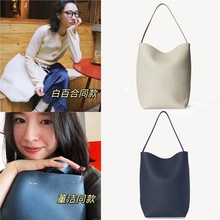 顶板大中小号水桶包2025新款女包大容量托特包时尚真皮手提单肩包