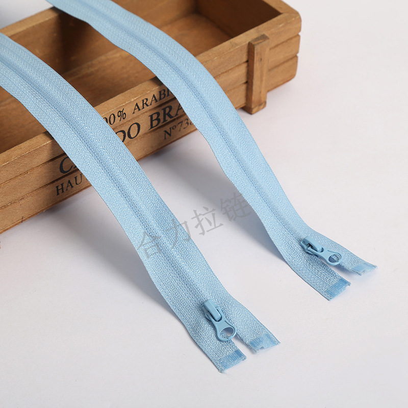 现货3号尼龙隐形条装拉链单开蕾丝闭尾塑料拉链 家纺服装箱包拉链