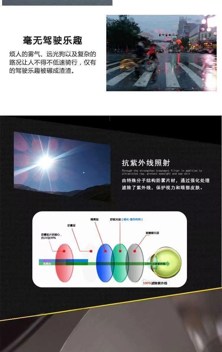 Motorcycle Helmet Sunscreen Film Summer Half Helmet Anti-UV