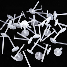 长底托蛋糕玩偶垫一次性摆件固定器烘焙配件塑料装饰透明加厚底座