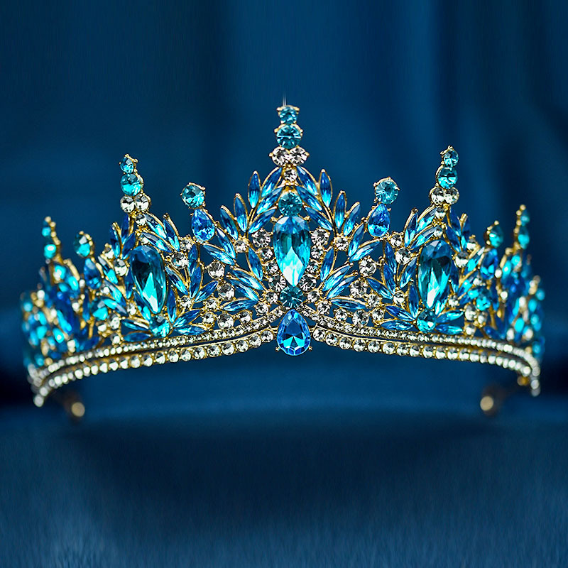 Bride's Crystal Crown Headpiece, Korean-style Wedding And Coming-of-Age Ceremony Princess Hair Accessory, High-end_voghion.com
