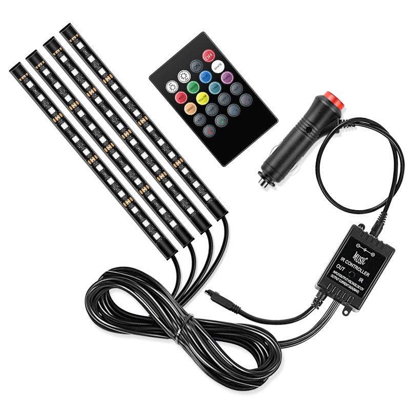 48 control remoto de lámpara + control de voz (cabeza de carga de automóvil)