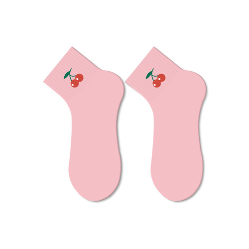 Cartoon Embroidered Puppy Socks Women's Short Socks Spring and Summer Breathable Cotton Socks Ins Trendy Japanese Cute Icon Medium Socks