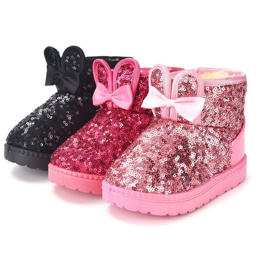 Children's snow boots wholesale sparkly kids boots baby snow boots factory direct sales drop shipping