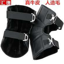 真皮羊毛电动车护膝保暖骑车冬季骑摩托车护膝盖防风防寒加厚男女