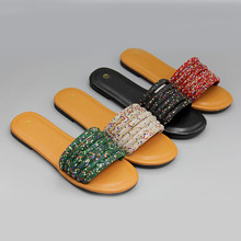 ��ó����ŮЬ��Ь�⴩�ļ��ٴ�ƽ��һ���Ϸ���ɳ̲����Ьslippers
