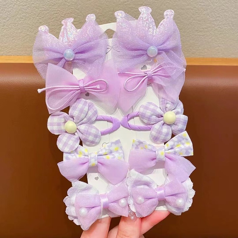 スーパーフェアリープリンセスリボンヘアピンセットベビーかわいい花ヘアバンド電子商取引生地子供用ヘアピン|undefined