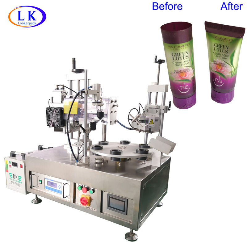 转盘式封尾机铝塑牙膏管复合洗脸奶塑料管超声波封尾机护肤品类