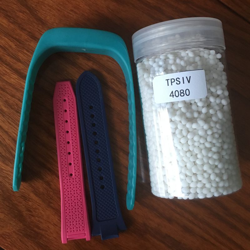 本色TPSIV硅胶颗粒 手腕表带皮带手感舒适 注塑80度TPSIV硅橡胶