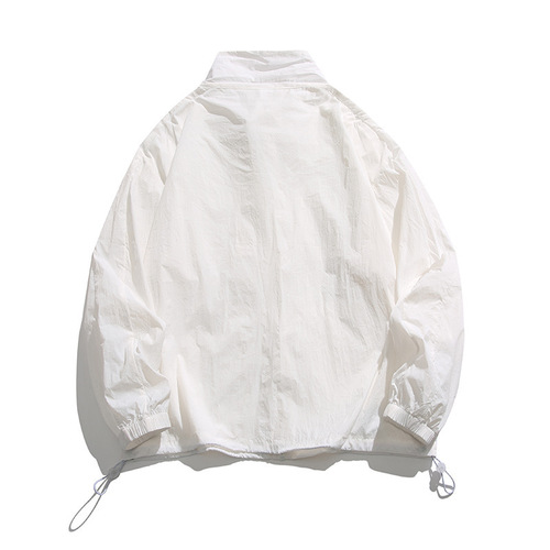 Sports Outdoor Collar-up Jacket Summer Breathable Loose UV Protection Lightweight Jacket Unisex Same Style Sun Protective Clothing