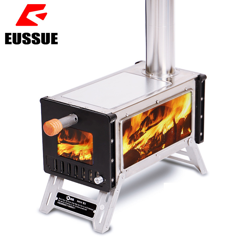 Outdoor Stove Wood Stove Winter Ice Fishing Tent Heating Stove Portable Multifunctional Folding Picnic Small Wood Stove