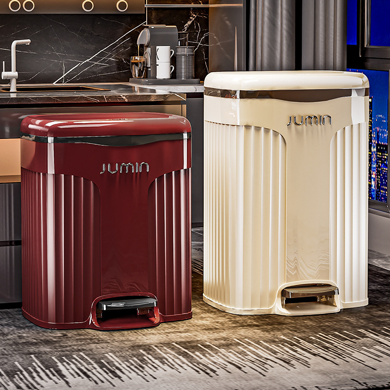 Luxury Household Trash Can with Lid, Foot Pedal, Narrow Gap Waste Bin for Bathroom, Living Room, Bedroom, Kitchen, Press-Type Garbage Bin Luxury Household Trash Can with Lid, Foot Pedal, Narrow Gap Waste Bin for Bathroom, Living Room, Bedroom, Kitchen, Press-Type Garbage Bin