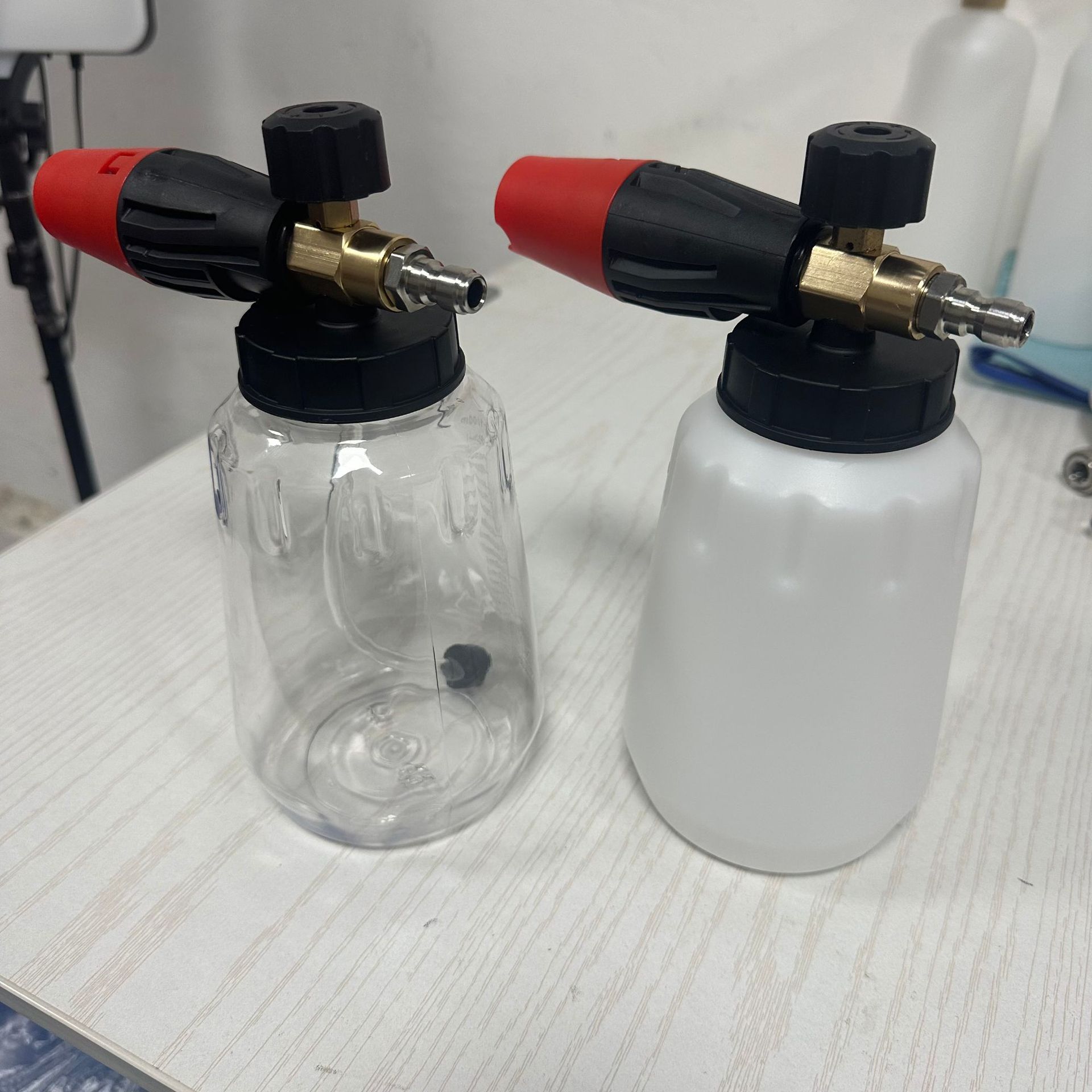 Comercio exterior explosión pulverización cafetera pistola de agua de alta presión general pa cafetera artefacto máquina de lavado de coches espuma 1 / 4 interfaz fábrica directa