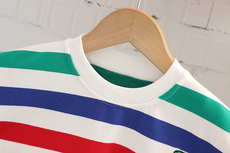 Casual Cartoon Stripe Cotton Boys clothing PAUL Sets display picture 4