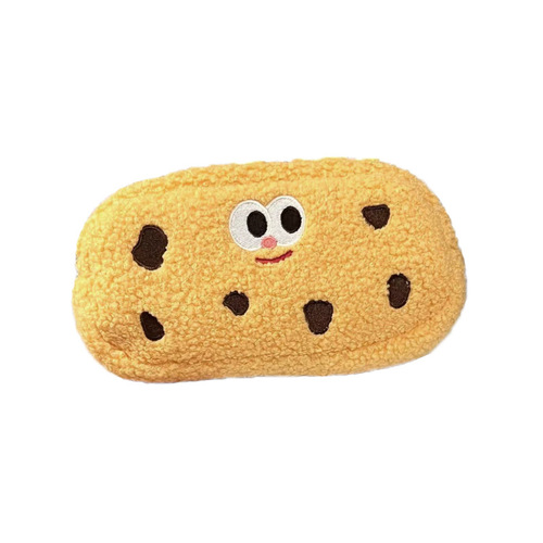Cookie pencil bag cartoon large capacity stationery bag cute small cosmetic bag coin purse storage bag stationery box