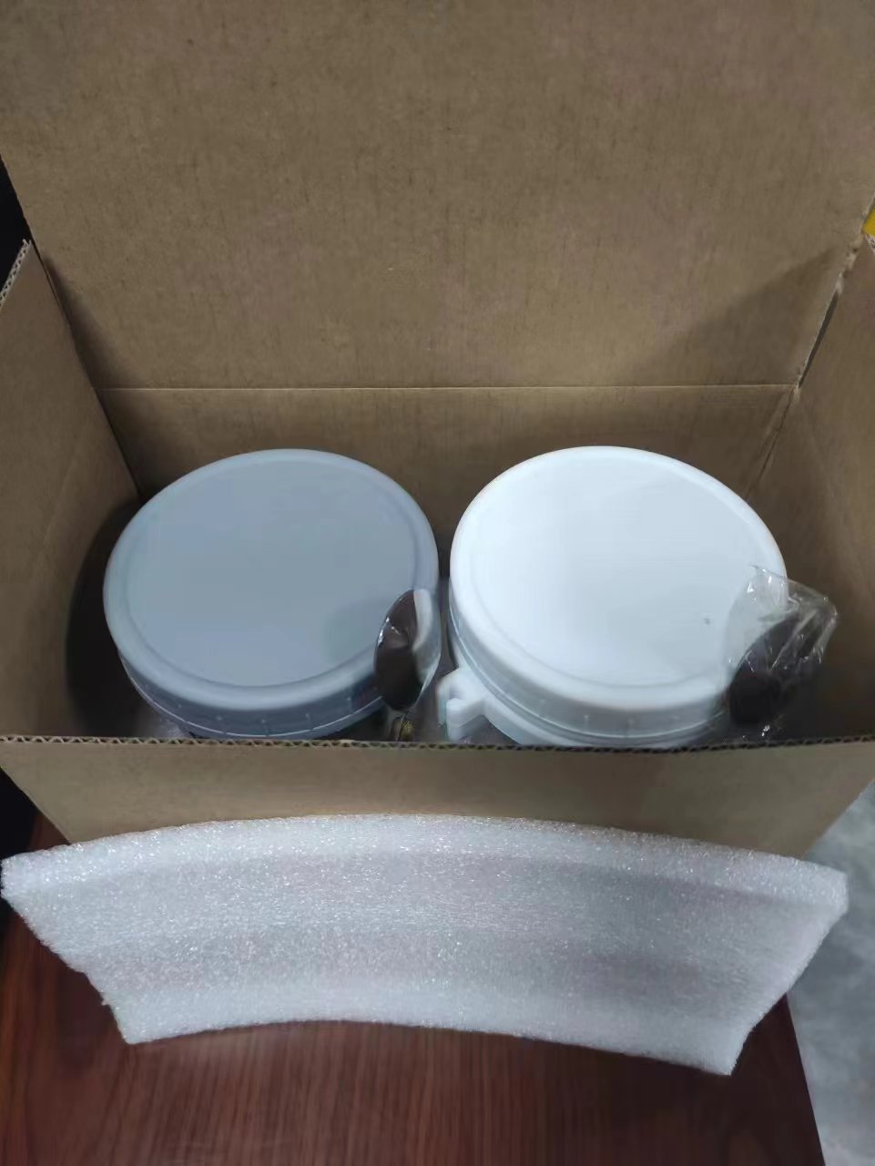 Taza de avena portátil durante la noche al por mayor taza de agua con cuchara con cubierta taza de desayuno taza de ensalada de vidrio taza de yogur