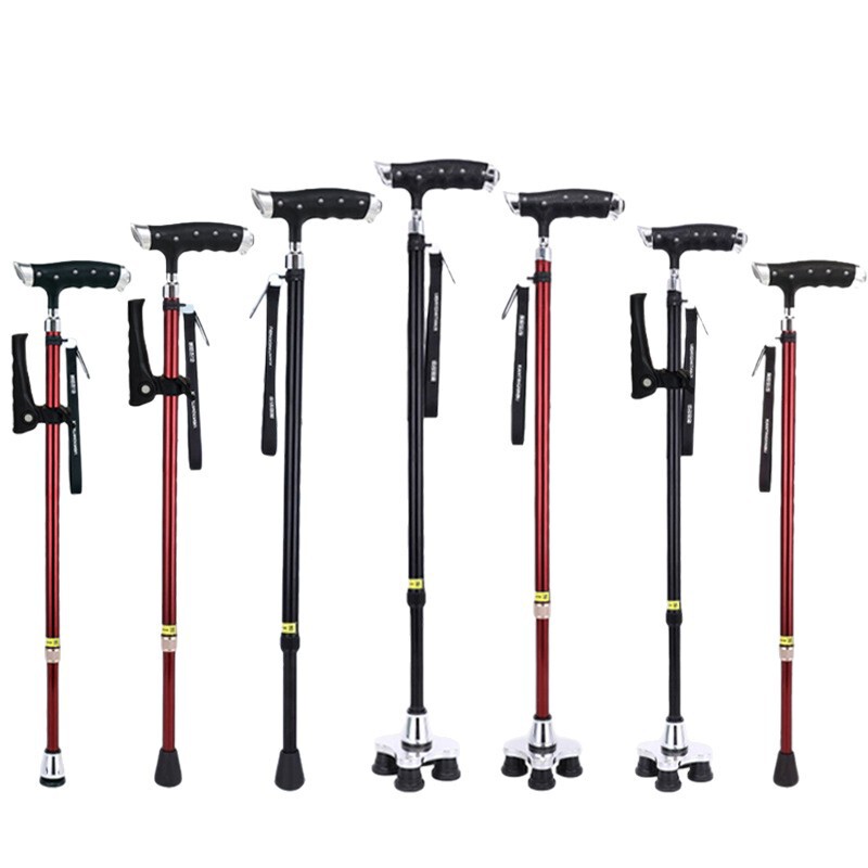 Portable Crutches for the Elderly, Adjustable Telescopic Walking Sticks, Outdoor Hiking Sticks, Non-Slip Crutches for the Elderly, Drop Shipping