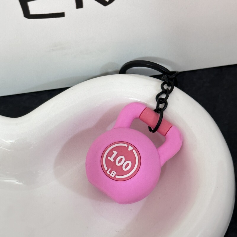 トレンドフィットネスシリーズのキーホルダー部品ミニバーベルのコップのペンダント|undefined