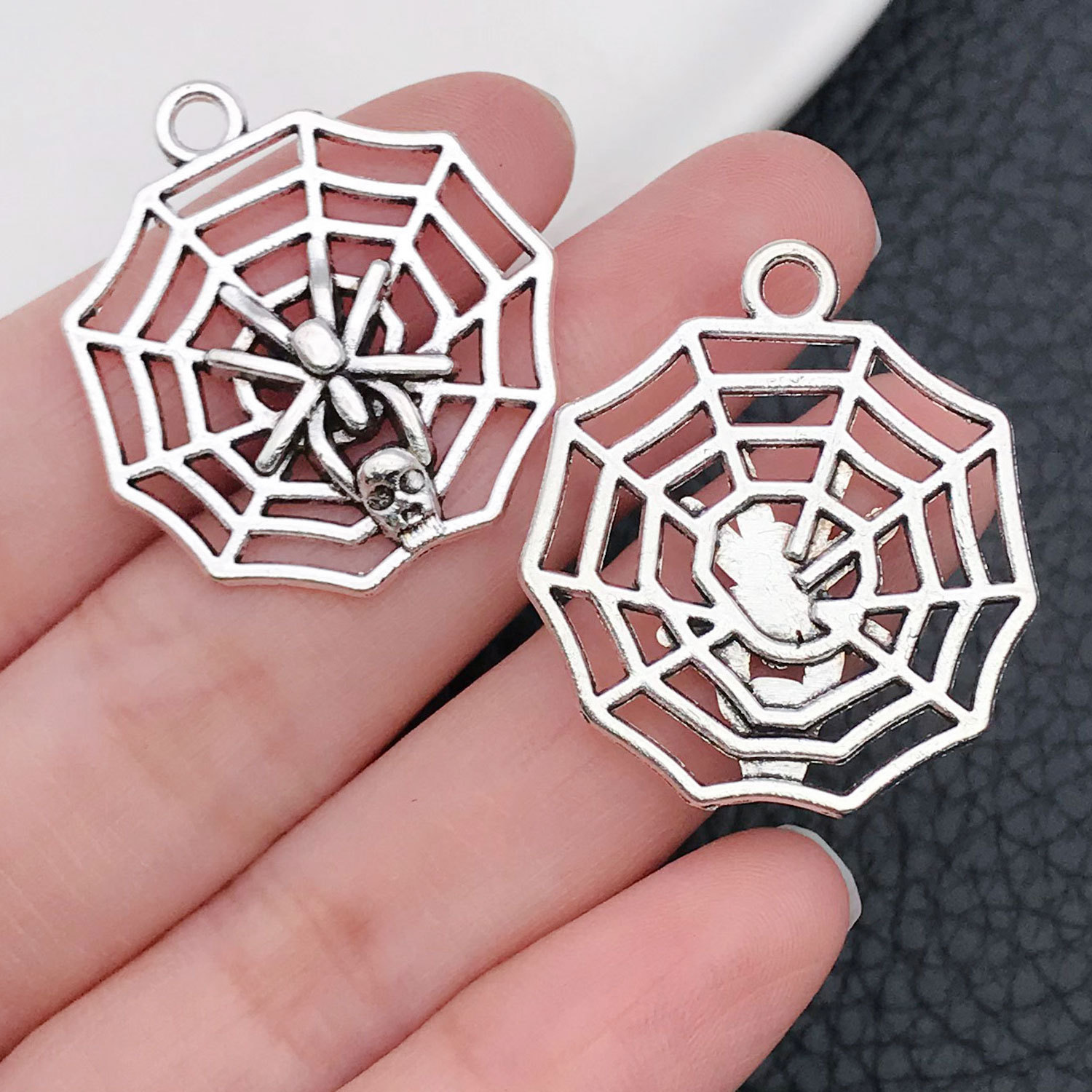 Mixta 80 accesorios de Halloween calabaza cráneo murciélago bruja colgante DIY accesorios de la joyería pendientes material