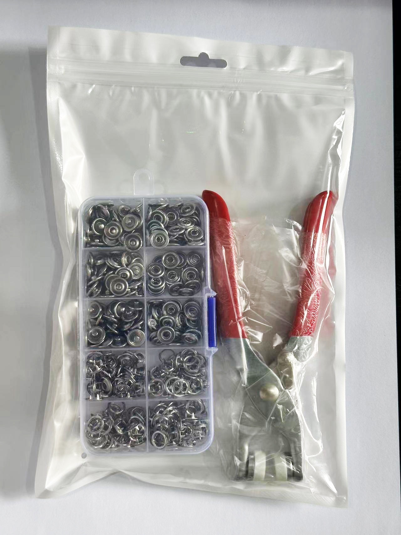 Conjunto de herramientas de pinzas de fijación de garra sin costura, ropa de bebé, colcha única, cremallera de reemplazo de botón oculto, accesorios de fijación hembra