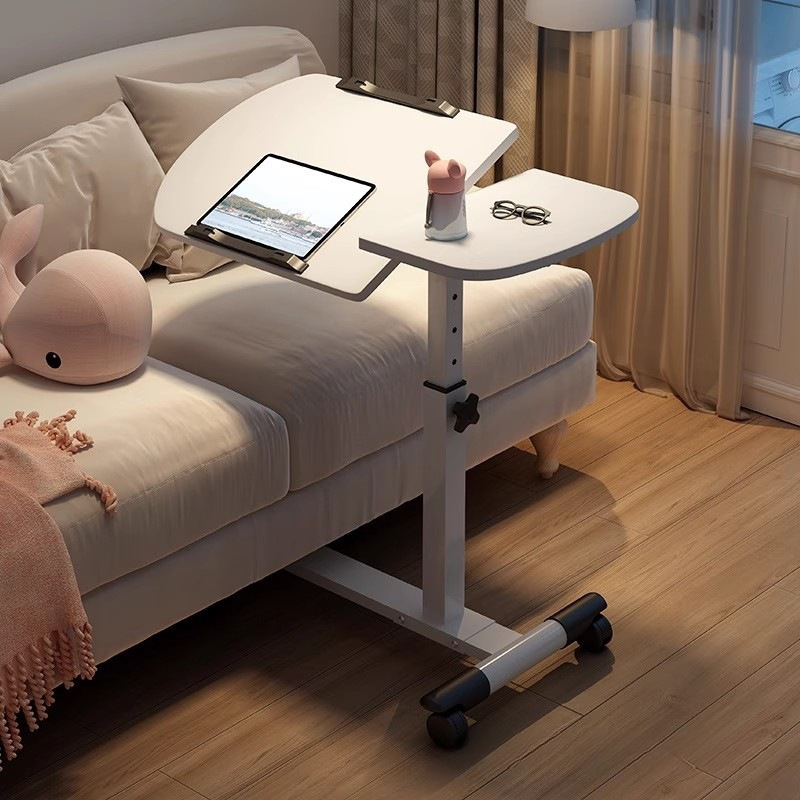 Bedside Table Movable Bed Computer Table Bedroom Table Adjustable Desk Home Notebook Learning Folding Table Small