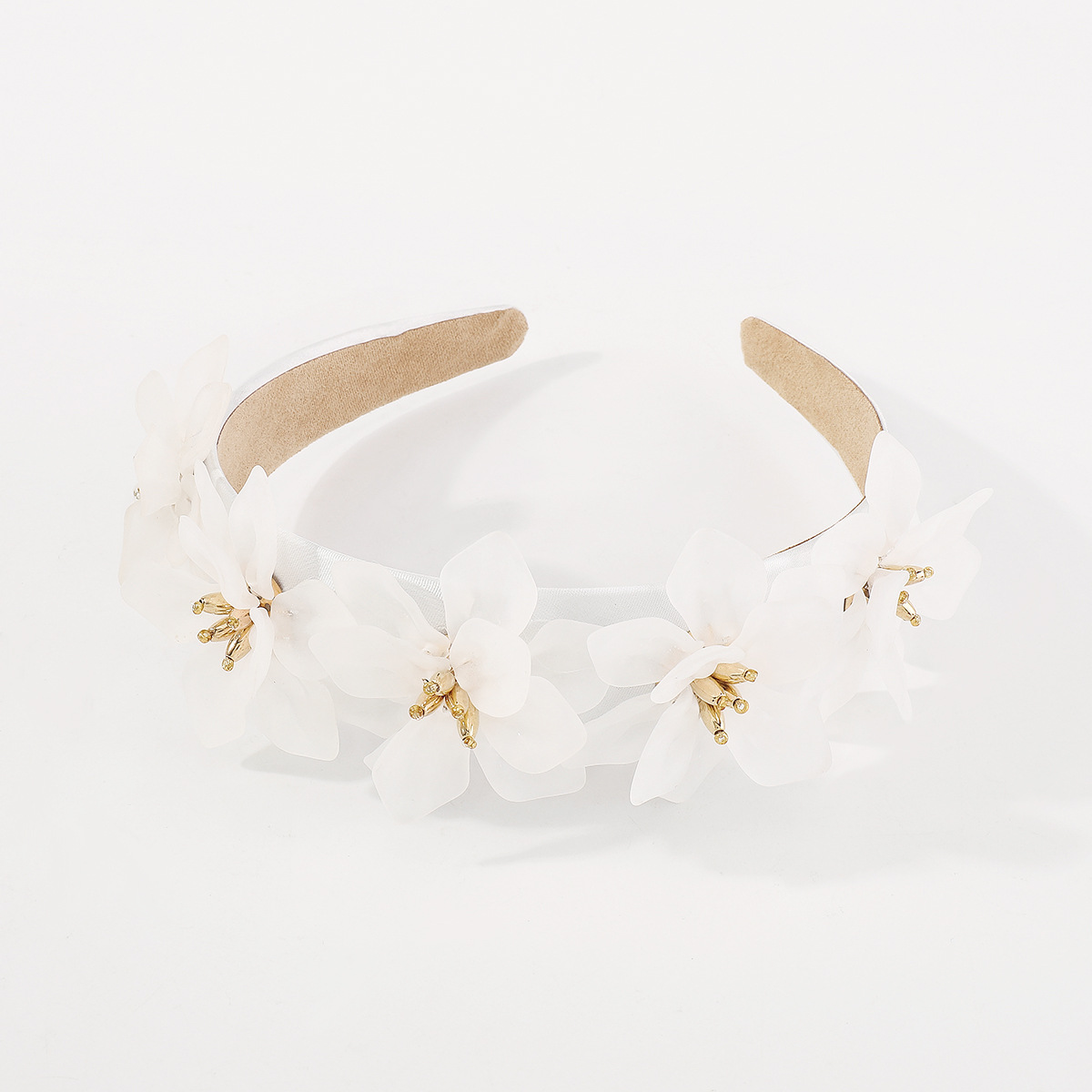 F5594 Europe And America Cross Border Fashion Design Three-dimensional Resin Flower Headband Temperament Artificial Flower Headband Hair Accessories Female display picture 14