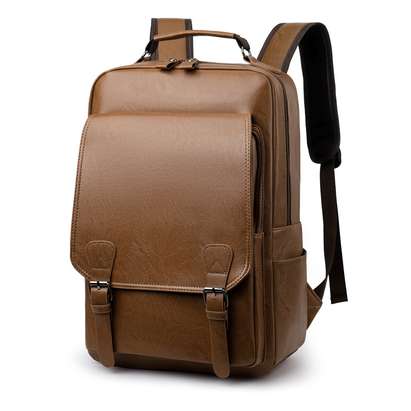 Pu Computer Bag Backpack for Men, High-End Backpack, Student School Bag, Laptop Backpack, Travel Backpack for Men