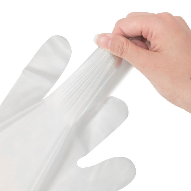 Ingke desechable guantes CPE alimentos transparentes plástico espesado lavado de platos limpio protector cocina guantes cpe domésticos