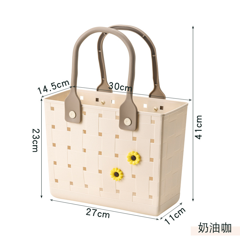 Cesta de picnic portátil al aire libre Cesta de almacenamiento de baño Cesta de almacenamiento de artículos de baño Cesta de almacenamiento de baño de dormitorio de estudiantes