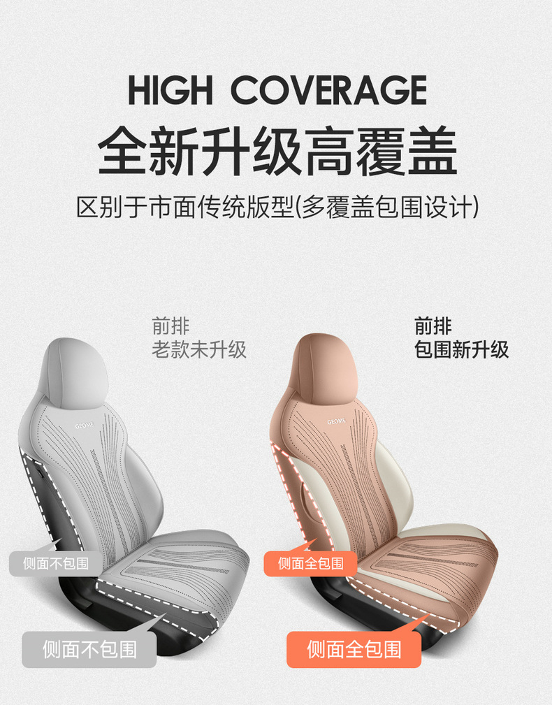 Specifically designed for Geely Xingyue, suede car seat covers, all-season seat covers, Youth Dream Freedom Exploration Edition