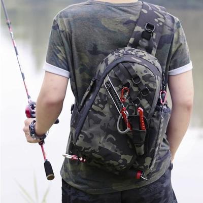 Road sub- multi-function Inclined shoulder bag One shoulder knapsack Chest pack Pole package Integrated knapsack waterproof fishing gear Dedicated Fishing package
