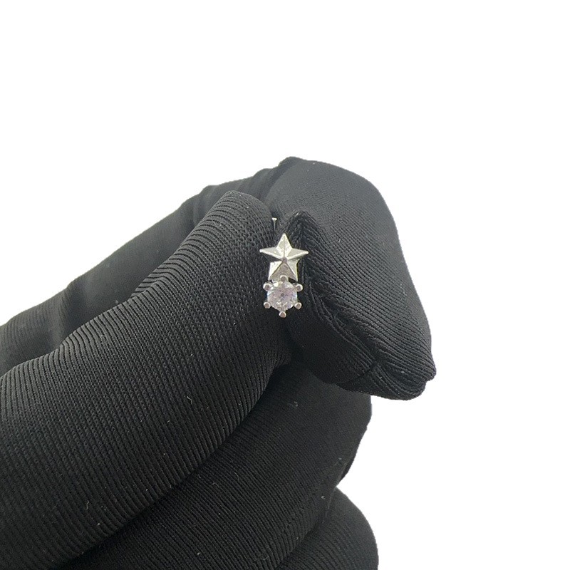 Piercing de nez en forme de l avec zircon blanc bijou minimaliste_voghion.com