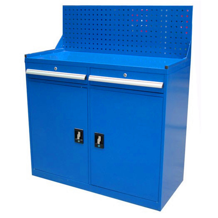 重型车间工具柜金属抽屉式工具柜天津厂家直销上抽屉下开门工具柜