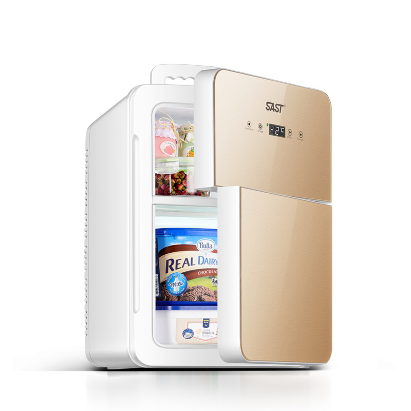 SAST Mini Refrigerator Freezing and Refrigerating Car Home Dormitory Breast Milk Makeup Mirror Mask Small Freezer