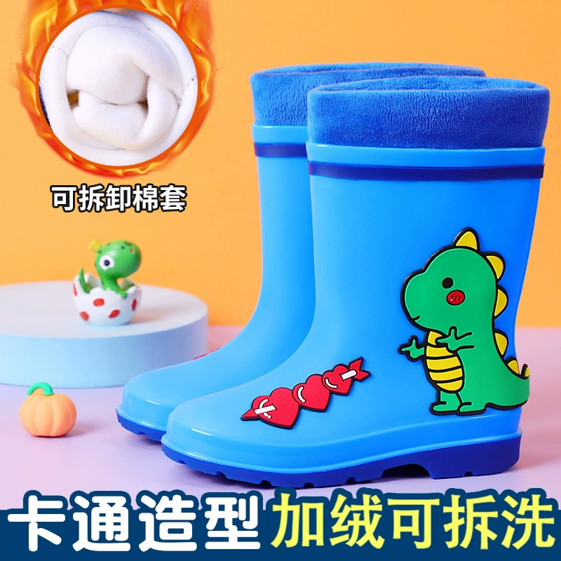 Высокие мужские и женские детские резиновые сапоги водяные сапоги нескользящие сапоги из дождя большой размер четыре сезона водная обувь для девочек принцесса водонепроницаемый