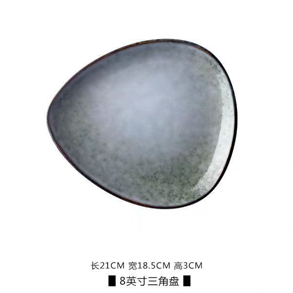 Plato de ensalada de filete de estilo nórdico platos de platos de platos cerámicos caseros retro estilo creativo platos de fideos platos