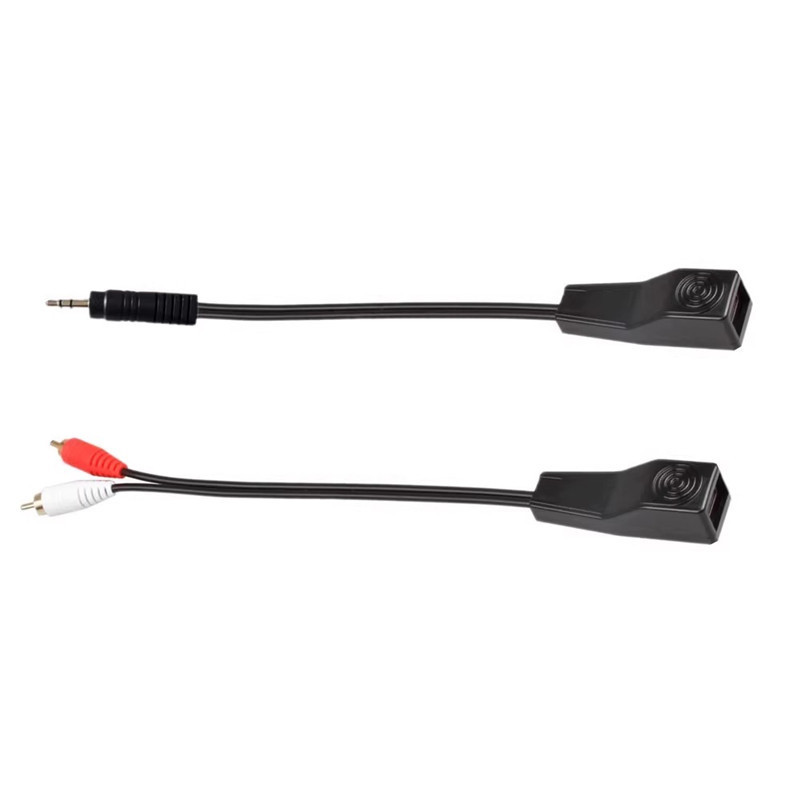 RJ45メスdc 3.5mm雄オーディオケーブルRJ45メス2rcaオス305メートル拡張器付きケーブル延長|undefined