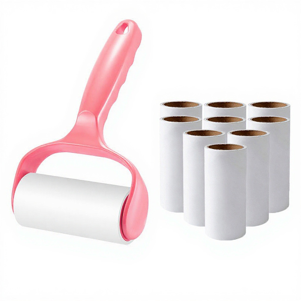 Dispositivo de pegado del cabello rodillo núcleo de papel de fieltro desgarrable cepillo de rodillo de pelo que se pega artefacto ropa de depilación cepillo de depilación rollo de papel image 3