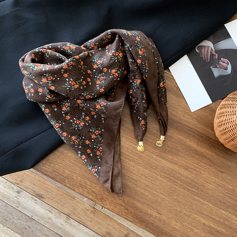 Bufanda de seda para mujer, bufanda cuadrada, estilo de primavera y verano de alta calidad, bufanda de cuello, bufanda magnética de moda, bufanda de todo fósforo, chal al por mayor