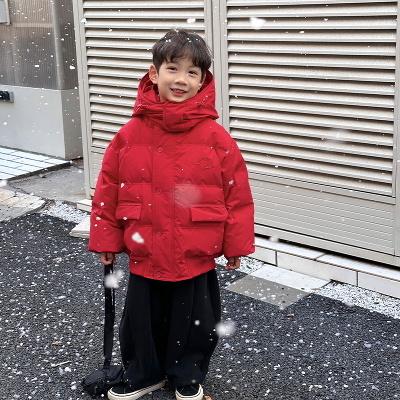 McChloe ropa infantil para niños 90 blanco de invierno 2025 nuevo estilo coreano chaqueta de niños mayores al por mayor image 7