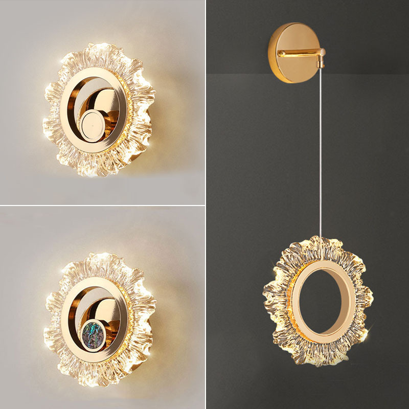 Nueva lámpara de pared de dormitorio de alto nivel, lámpara de cabecera minimalista, lámpara de pared de lujo, lámpara de pared super brillante, lámpara de sala de estar moderna