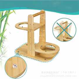 跨境木质宠物碗架猫咪狗狗增高饮水架可调节宠物粮食盆碗架喂食器